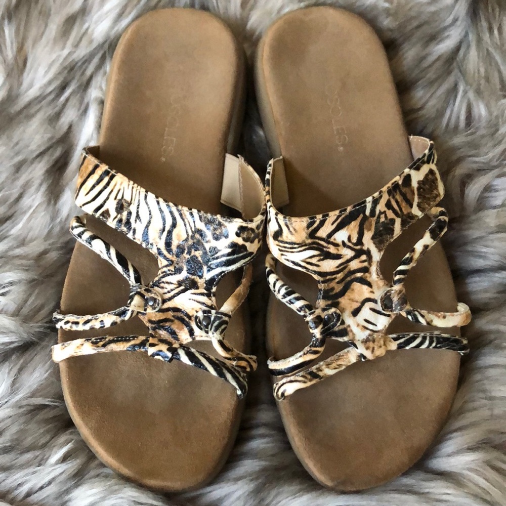 Aerosoles Animal print slide sandal “Wip Away”